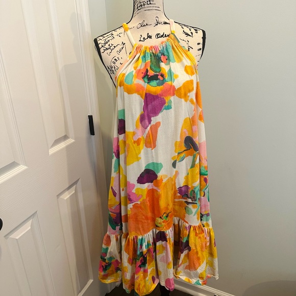 Anthropology Daily Practice Frida Cross-back Midi Dress - Picture 3 of 8